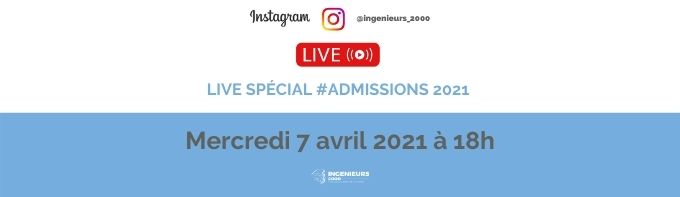 Live Instagram Ingenieurs 2000 avril 2021 banniere