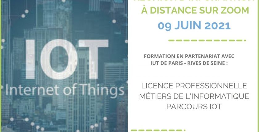 Réunion d’Information Licence Pro – Métiers de l’Informatique à 17h30