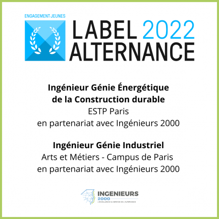 2 formations d’Ingénieur labellisées par Engagement Jeunes !