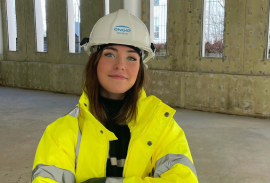Justine, apprentie ingénieure en Génie Energétique de la Construction durable