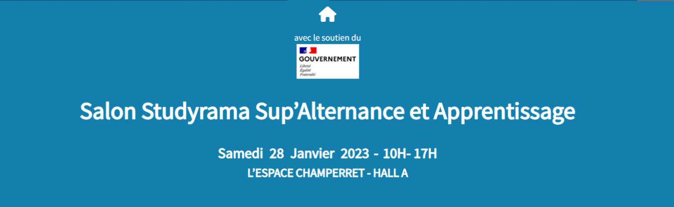 Venez nous rencontrer au Salon Sup’Alternance le 28 janvier 2023