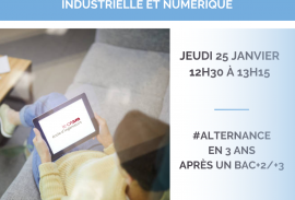 Réunion d’information virtuelle dédiée à la formation Ingénieur Production Maintenance industrielle et numérique