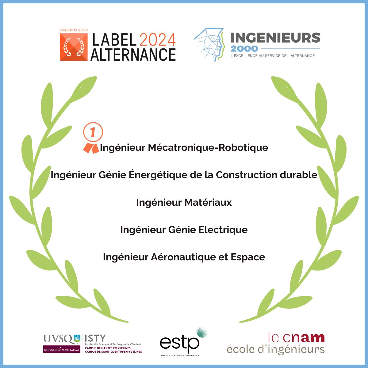 Label Alternance 2024 : Ingénieurs 2000 sur la plus haute marche du podium !