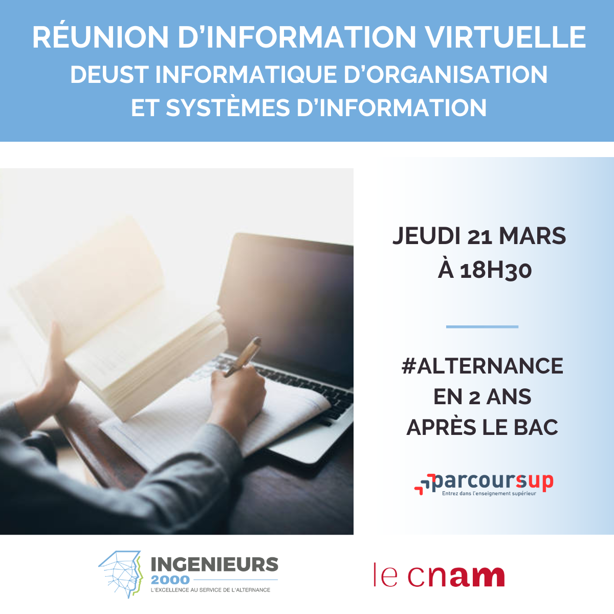 Réunion d’Information virtuelle dédiée au DEUST Informatique d’Organisation et Systèmes d’Information (IOSI)