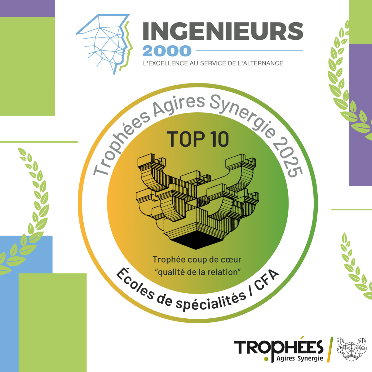 Trophées Agires-Synergie : Ingénieurs 2000 dans le Top 10 !