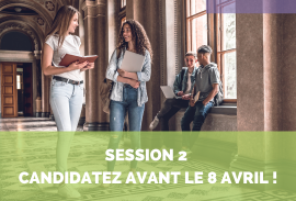 Admissions en session 2 : candidatez avant le 8 avril !