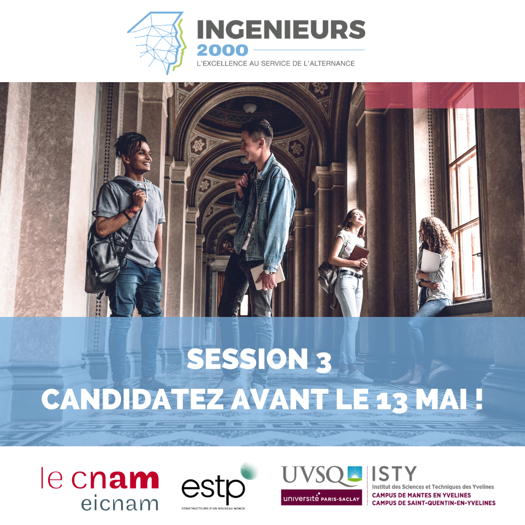 Admissions en session 3 : candidatez avant le 13 mai !